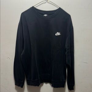 Nike Black Crewneck Sweater Athletic Casual